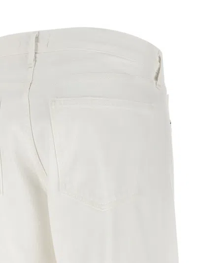 Agolde Vana Fold Wide-leg Jeans In White