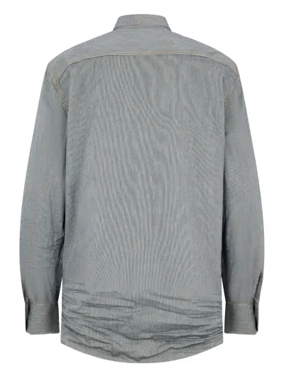 Dsquared2 Flap-pocket Shirt In Gray