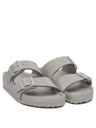 Birkenstock Arizona Exquisite Natural Leather Sandals In Gray