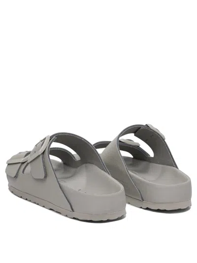 Birkenstock Arizona Exquisite Natural Leather Sandals In Gray
