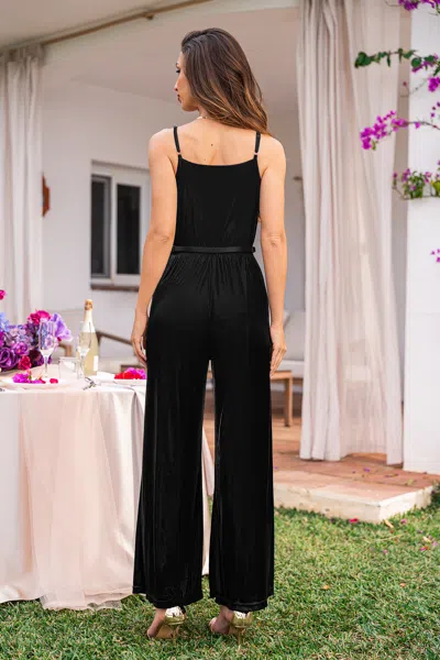 Cupshe Bling Bling Metallic Jumpsuit In Black