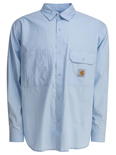 Carhartt Irwin Oversized Shirt In Blue