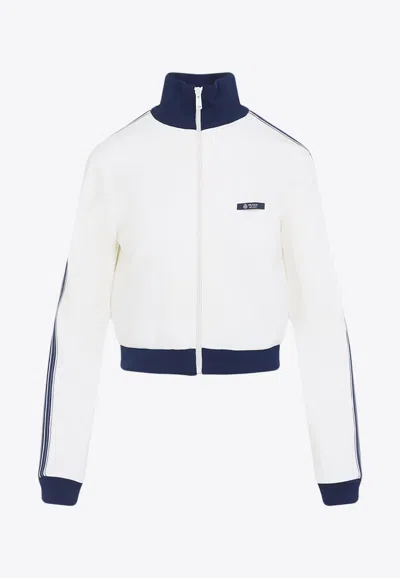 Prada Single-breasted Cotton Blazer In White