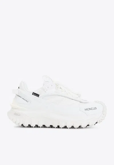 Moncler White Fabric Trailgrip Gtx Sneakers In White