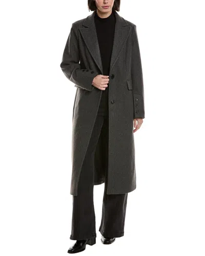 Sam Edelman Reefer Coat In Gray