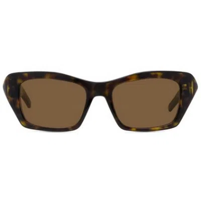 Givenchy Gv40103i 4g Liquid 52e Havana Scura Lucida Sunglasses In Brown