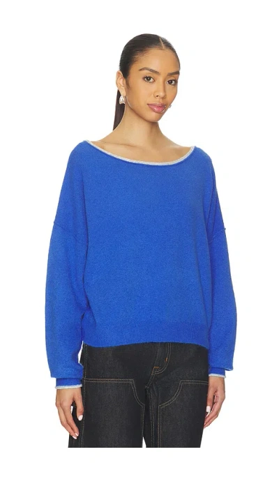 Free People See Me Pullover Sweater In Blue