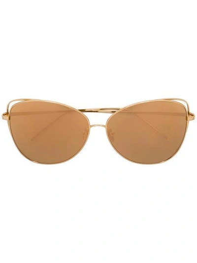 Shop Linda Farrow Gallery Oversized Sunglasses