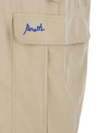P.a.r.o.s.h Drawstring Cargo Pants In Brown