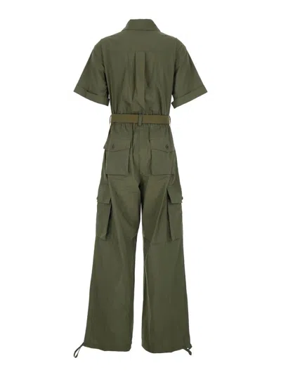 P.a.r.o.s.h Cotton Jumpsuit In Green