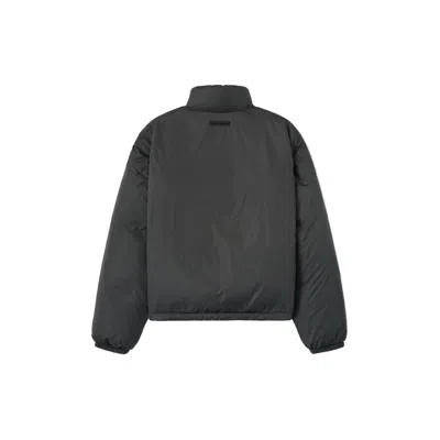 Essentials Holiday Ripstop Nylon Puffer Down Jacket In Gray