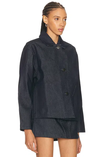 Renggli Denim Work Jacket In Black