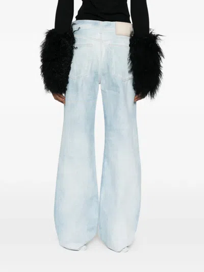 Haikure Five-pocket Belt-loop Jeans In Blue