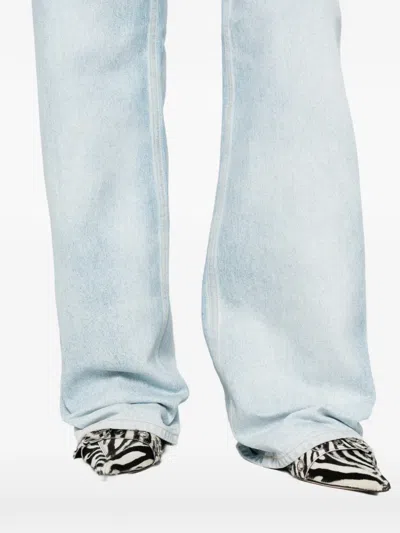 Haikure Five-pocket Belt-loop Jeans In Blue