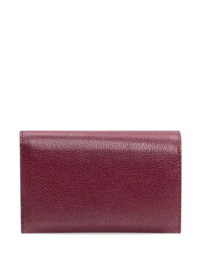 Tom Ford Grain Compact Wallet In Red