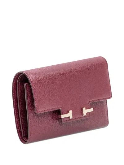 Tom Ford Grain Compact Wallet In Red