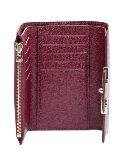 Tom Ford Grain Compact Wallet In Red