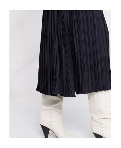 Jil Sander Pleated Skirt In Black