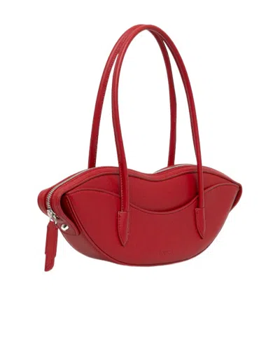 Fiorucci Multicolor Polyethylene Shoulder Bag In Red