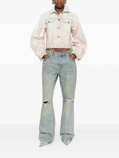 Haikure Pocket Buttoned Jacket In Blue