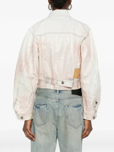 Haikure Pocket Buttoned Jacket In Blue