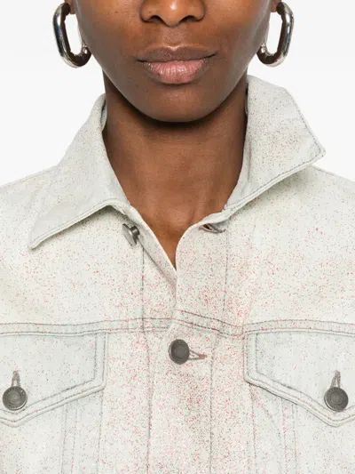 Haikure Pocket Buttoned Jacket In Blue