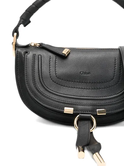 Chloé Marcie Top-handle Shoulder Bag In Black