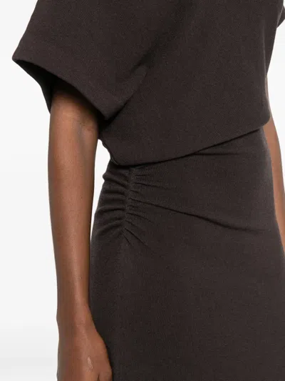 Soeur Divine Knit Midi Dress In Black