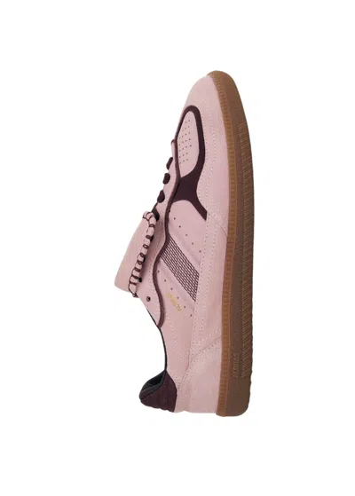 Alohas Tb.490 Club Suede Pink Leather Sneakers Altezza Tacco 2 Cm In Multi