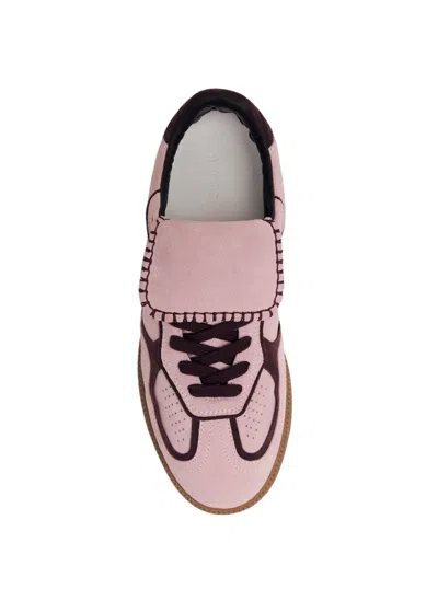 Alohas Tb.490 Club Suede Pink Leather Sneakers Altezza Tacco 2 Cm In Multi