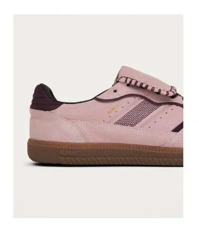 Alohas Tb.490 Club Suede Pink Leather Sneakers Altezza Tacco 2 Cm In Multi