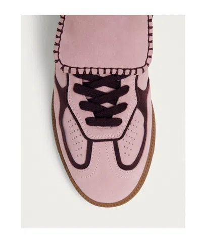 Alohas Tb.490 Club Suede Pink Leather Sneakers Altezza Tacco 2 Cm In Multi