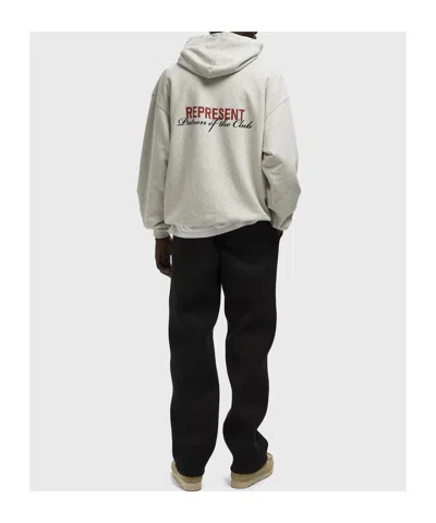 Represent Classic Hoodie With Front Kangaroo Pocket And Adjustable Drawstring In Neutral