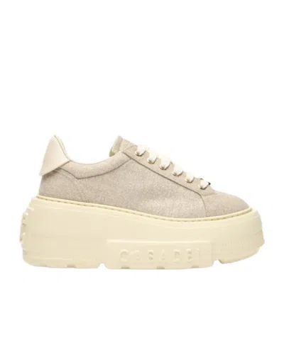 Casadei Hogan Leather Shoes Sneakers In Animal Print