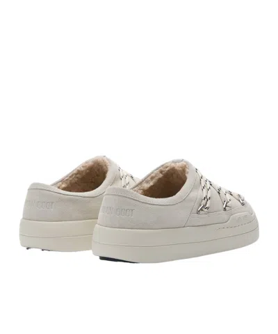 Moon Boot Park Slippers In White