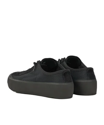 Stone Island Low-top Trainer With Compass Patch In Black