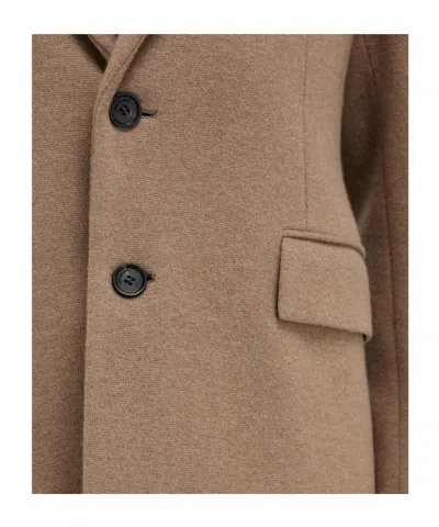 Ferragamo Single-breasted Flap-pocket Blazer In Brown