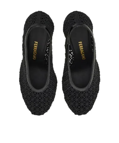 Ferragamo With Heel Blacks And Greys In Black