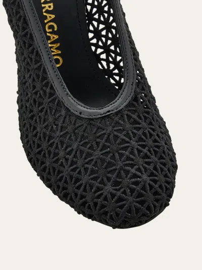 Ferragamo With Heel Blacks And Greys In Black