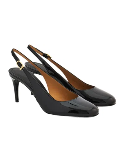 Ferragamo Slingback In Black