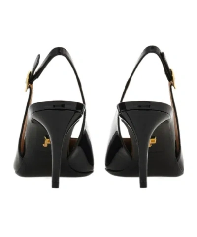 Ferragamo Slingback In Black