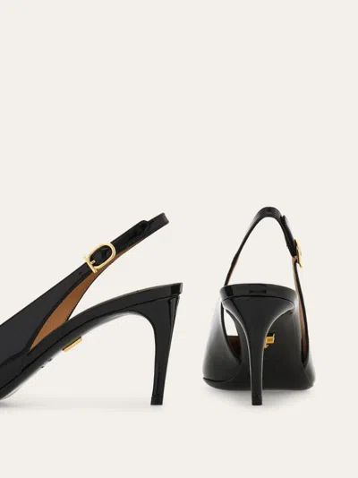 Ferragamo Slingback In Black