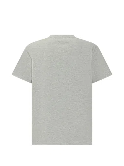 Versace Wave Logo T-shirt In Gray