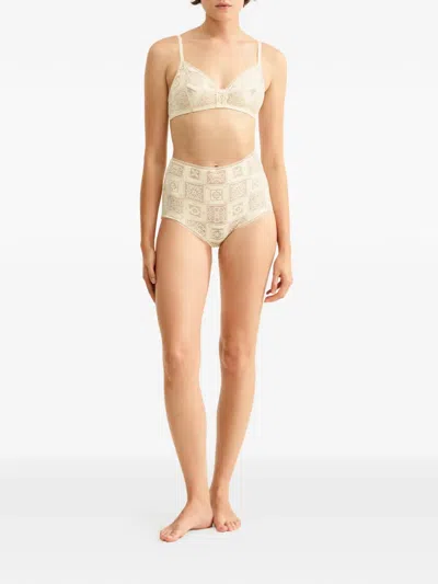Eres Mosaic Wireless Triangle Bikini Top In Neutral