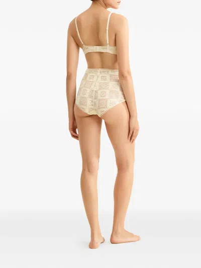 Eres Mosaic Wireless Triangle Bikini Top In Neutral