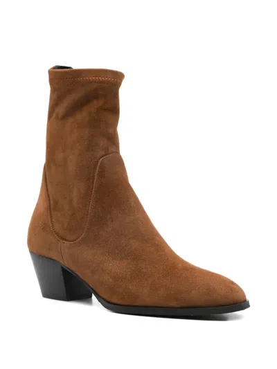 Evaluna Zip-fastening Boots In Brown