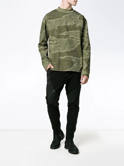 Yeezy Season 3 Camouflage Print Sweatshirt In Green | ModeSens