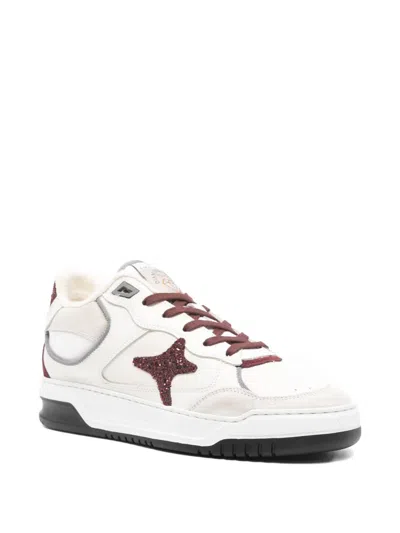 Ama Brand Sneakers In White Leather In White