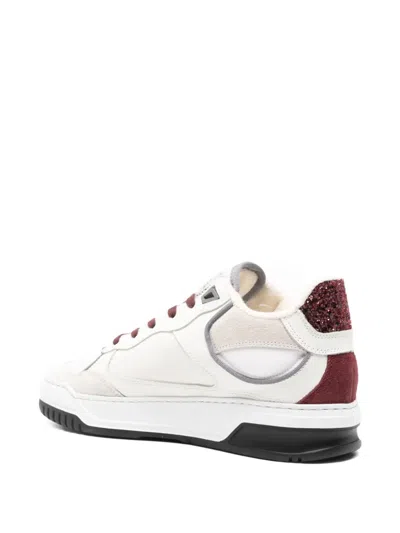 Ama Brand Sneakers In White Leather In White