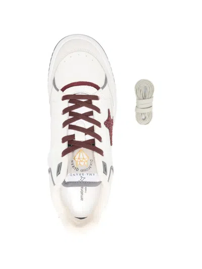 Ama Brand Sneakers In White Leather In White